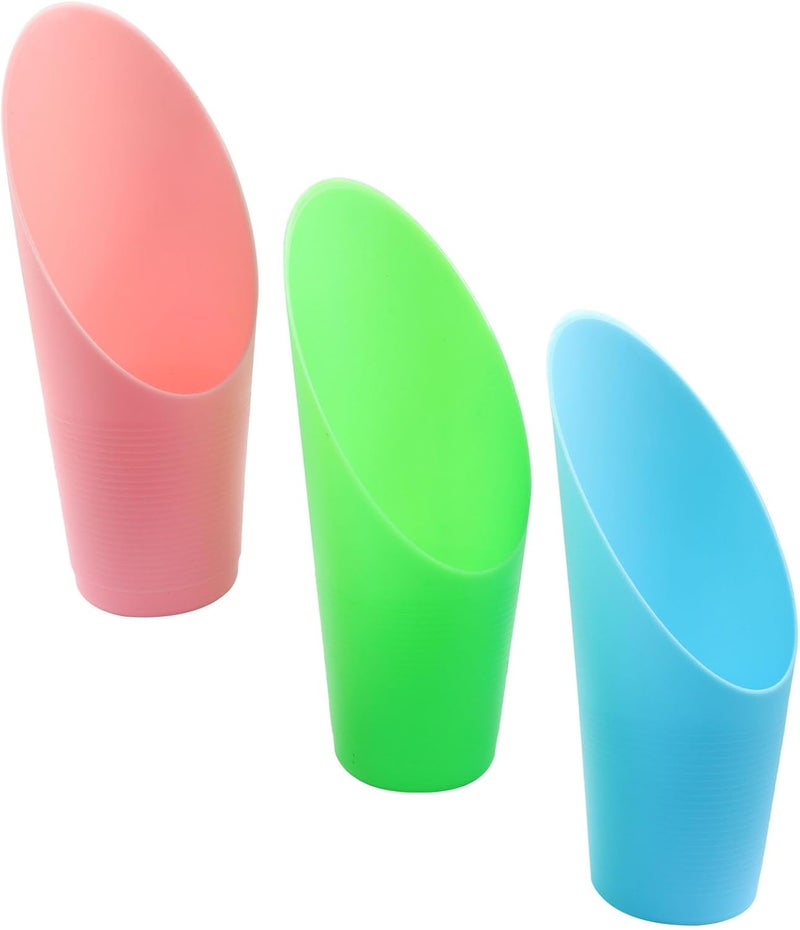 OSVJE 3 Pcs Bonsai Soil Scoops Plastic Garden Shovels Garden Tool, Colorful Mini Potting Scoops for Plant Succulent, Lightweight and Durable Design for Easy Gardening and Transplanting Tasks - Image 1